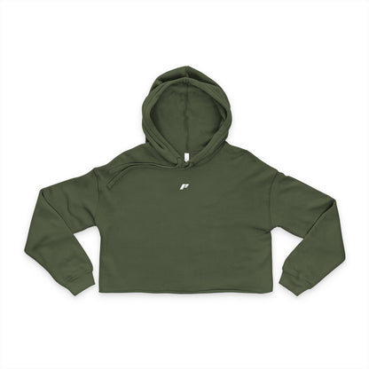 IRONFORCE™  Women's Gym wordsearch Hoodie - Empowering Women's Cropped Hoodie