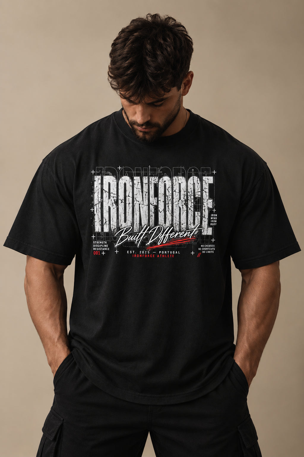 IRONFORCE™ Men's Oversized T-Shirt - Built different