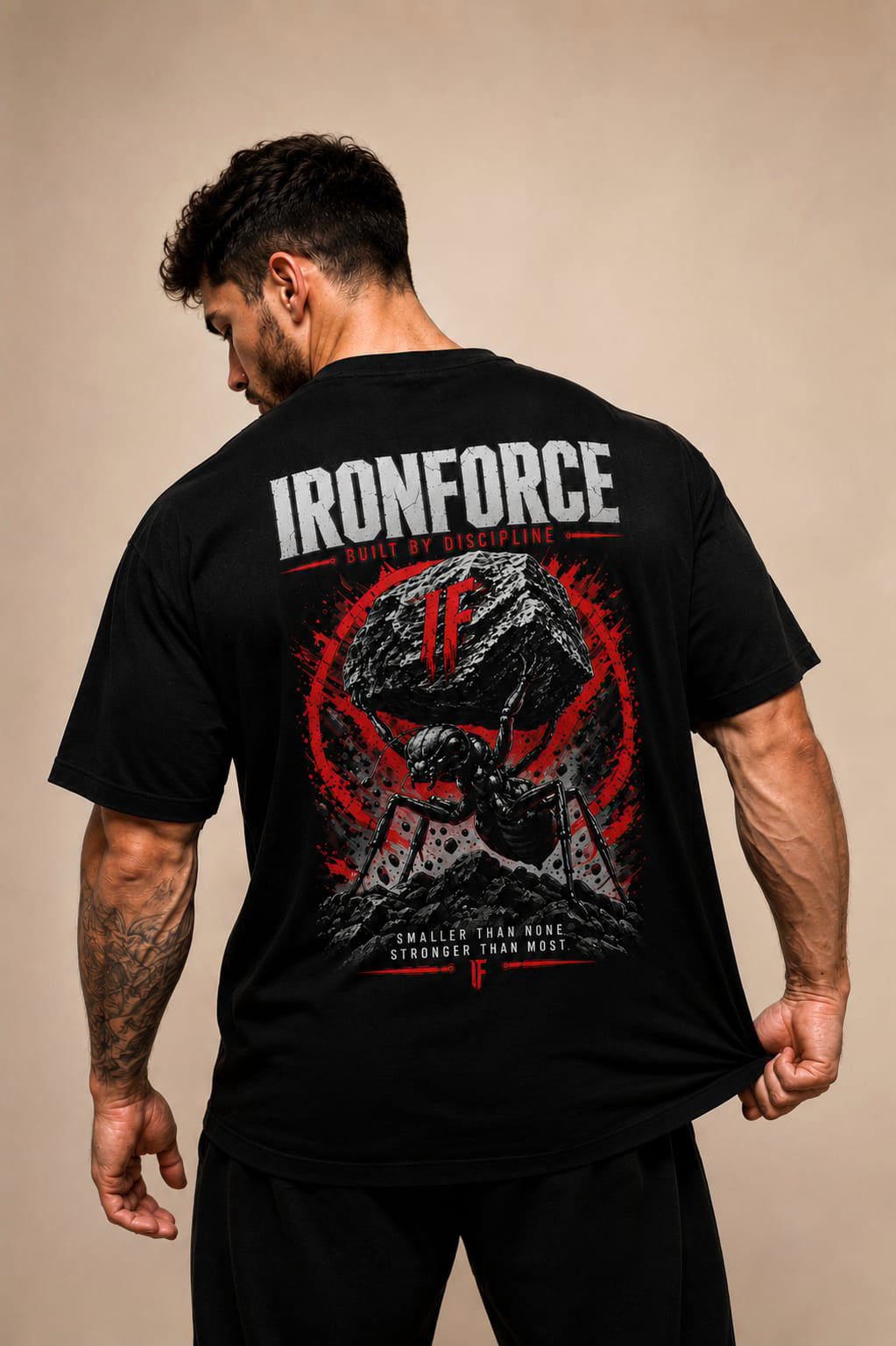 IRONFORCE™ Men's Oversized T-Shirt The Discipline Code