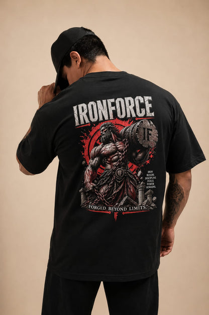 IRONFORCE™ Men's Oversized T-Shirt The Discipline Code