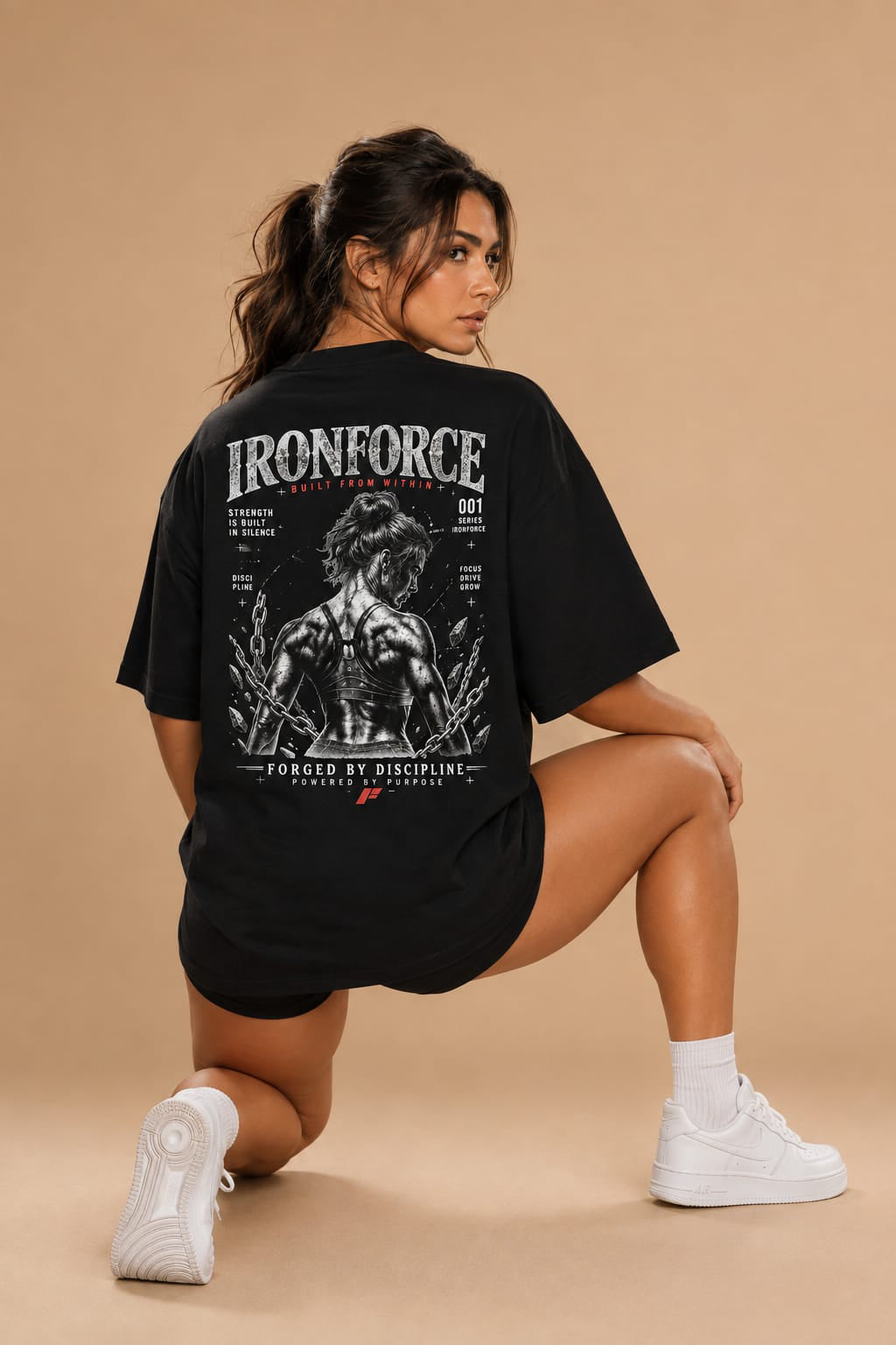 IRONFORCE™ Women's Oversized T-Shirt -  Forged by Discipline