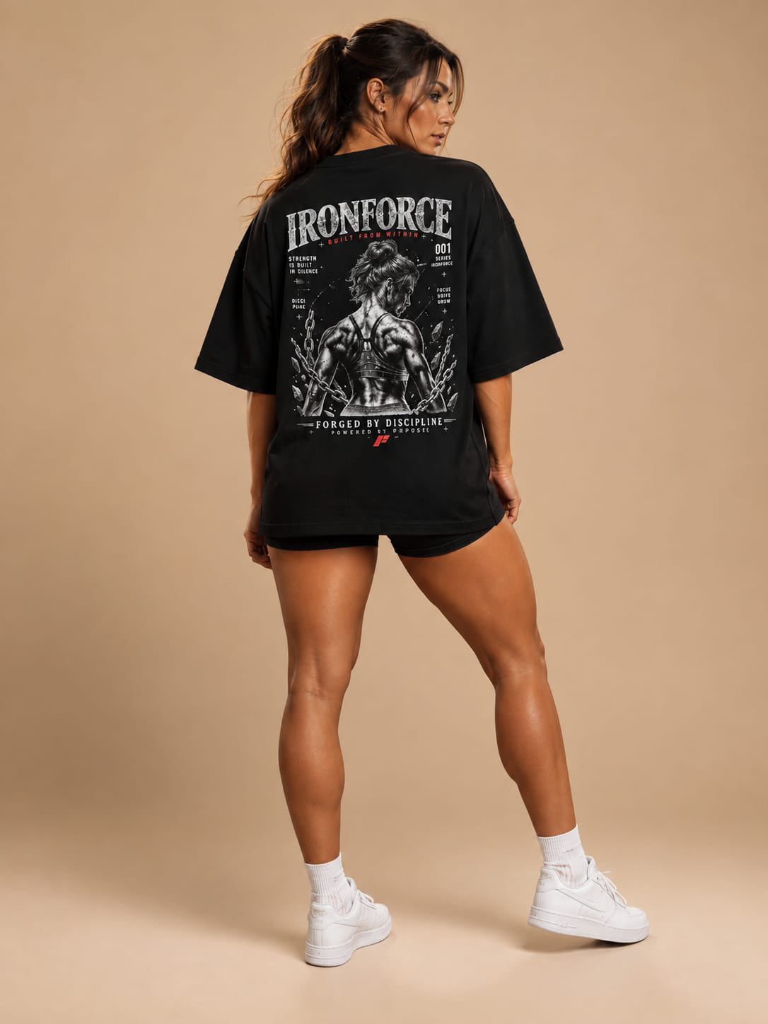 IRONFORCE™ Women's Oversized T-Shirt -  Forged by Discipline