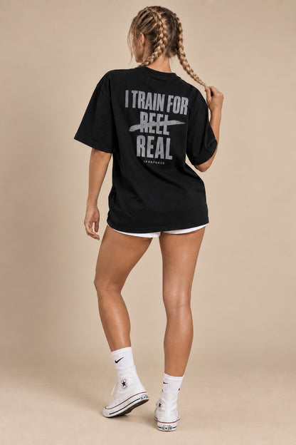 IRONFORCE™ Women's Oversized T-Shirt -  The Train For Real Tee